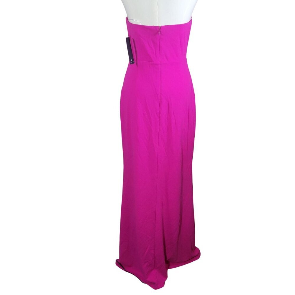 Lulus Effortless Radiance Magenta Strapless Mermaid Maxi Dress Size M - Picture 4 of 4